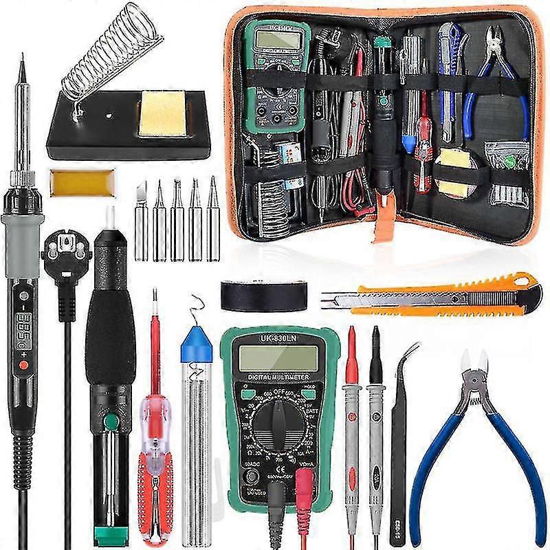 Soldering Iron Kit 60w 80w Welding Tools Adjustable Temperature Soldering Iron Kit