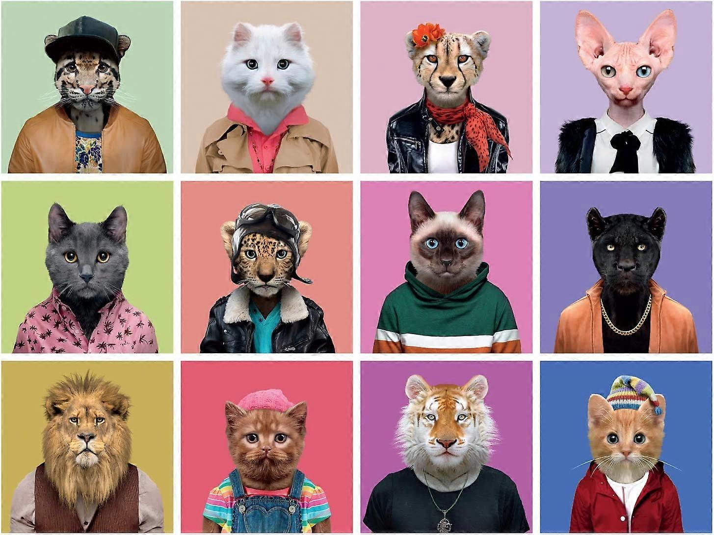 Cats in Clothes - 300 Piece Jigsaw Puzzle