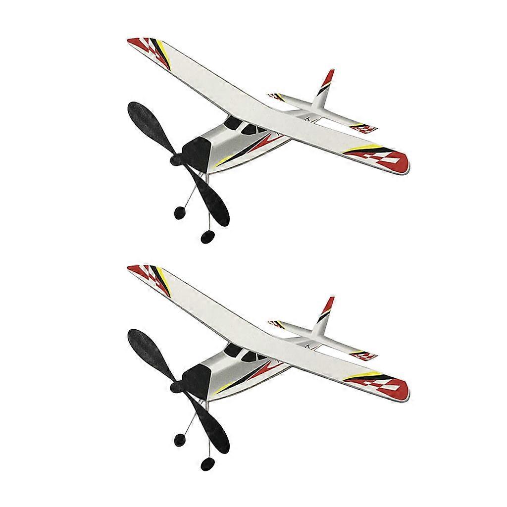 2x Elastic Aliante Elastico Aeroplano Modello Party Aliante Aereo Macchina Kit