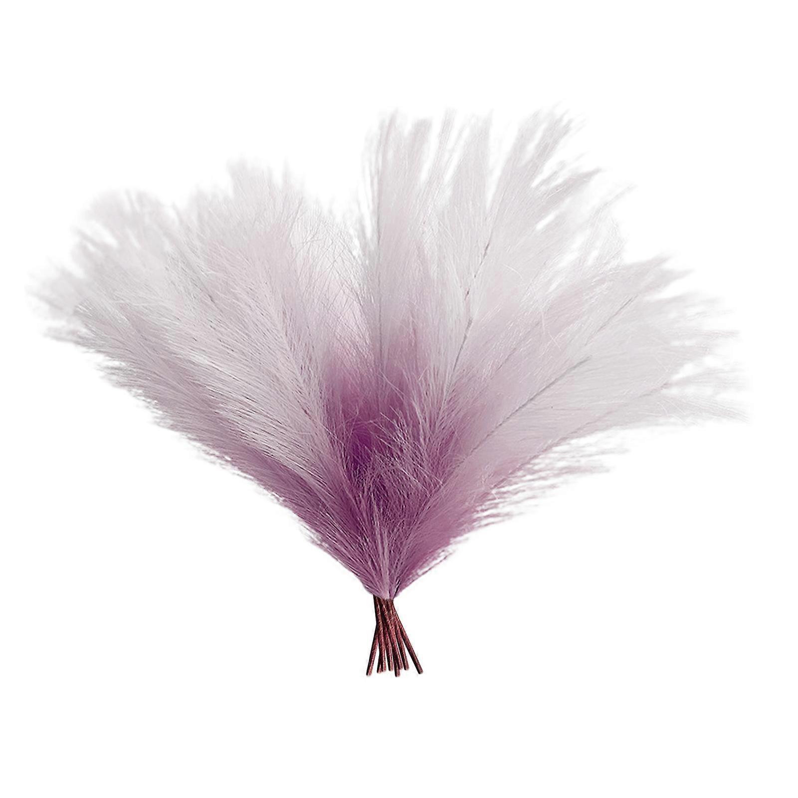 Artificial Pampas Grass Decorations Simulated Reeds Gradient Color Fake Flower