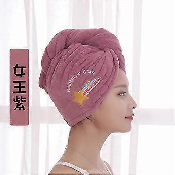 Women Girl's Magic Microfiber Shower Cap Towel Bath Hats for Women Dry Hair Cap Quick Drying Soft for Lady Turban Head