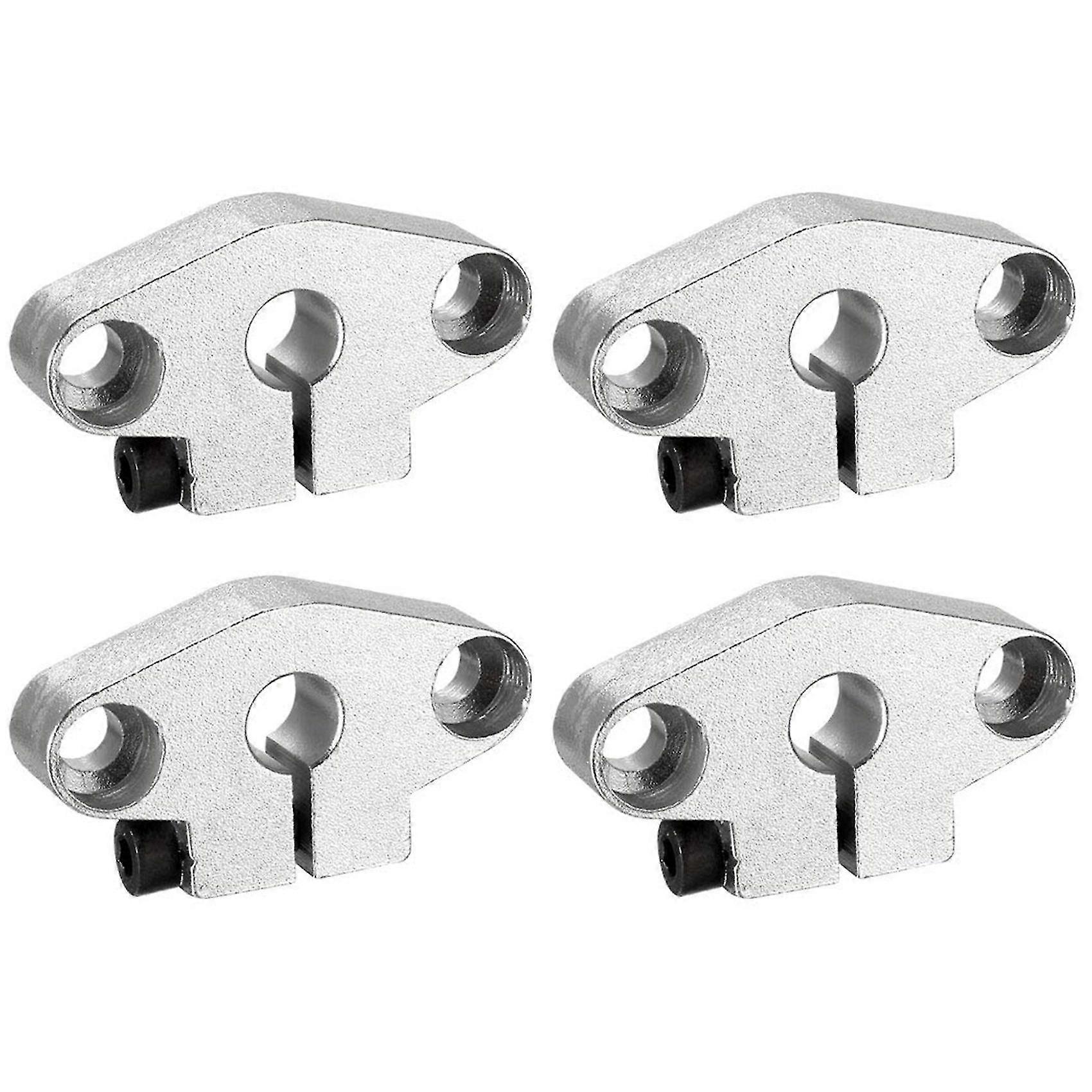 4PCS SHF8 Aluminum Linear Motion Rail Clamping Rod Rail Guide Support for 8mm Diameter Shaft