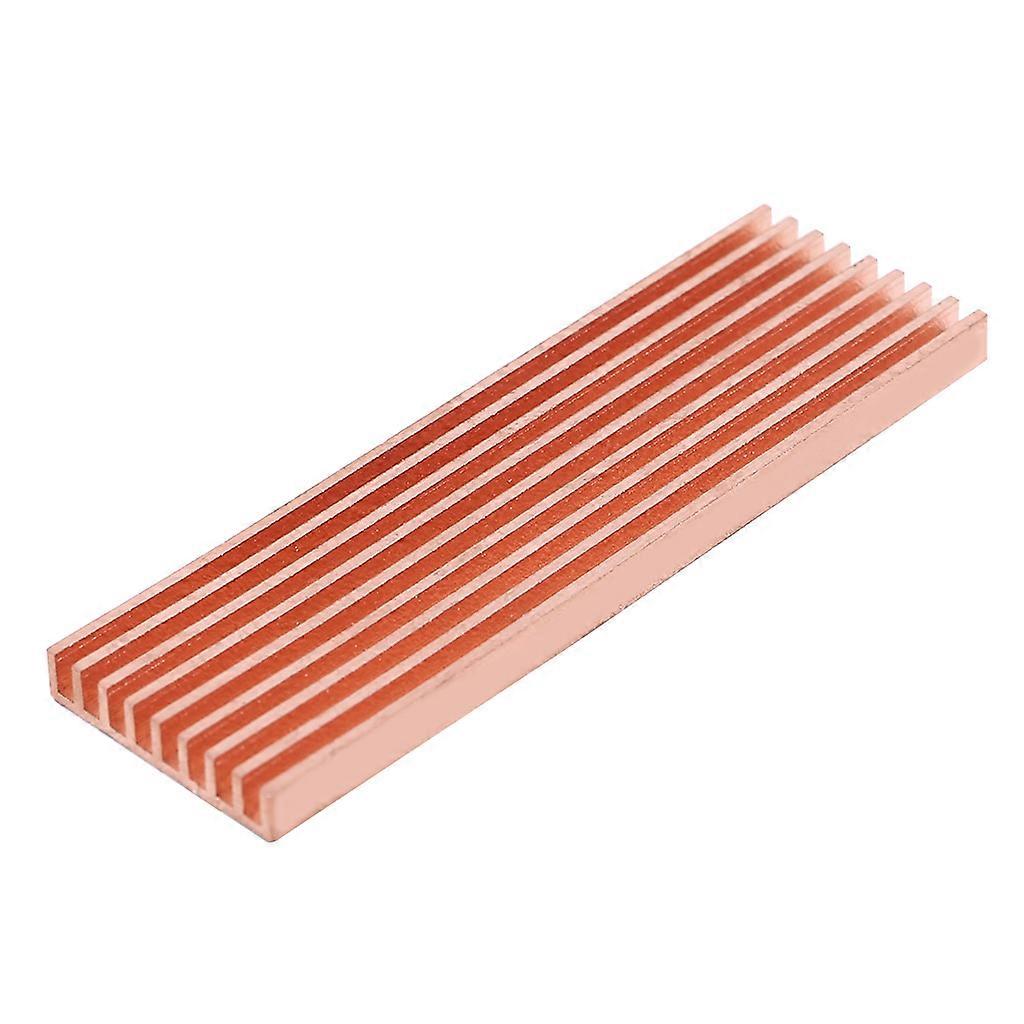 Ren koppar kylfläns kylare kylfläns värmeledande lim för M.2 2280 PCI-E NVME SSD