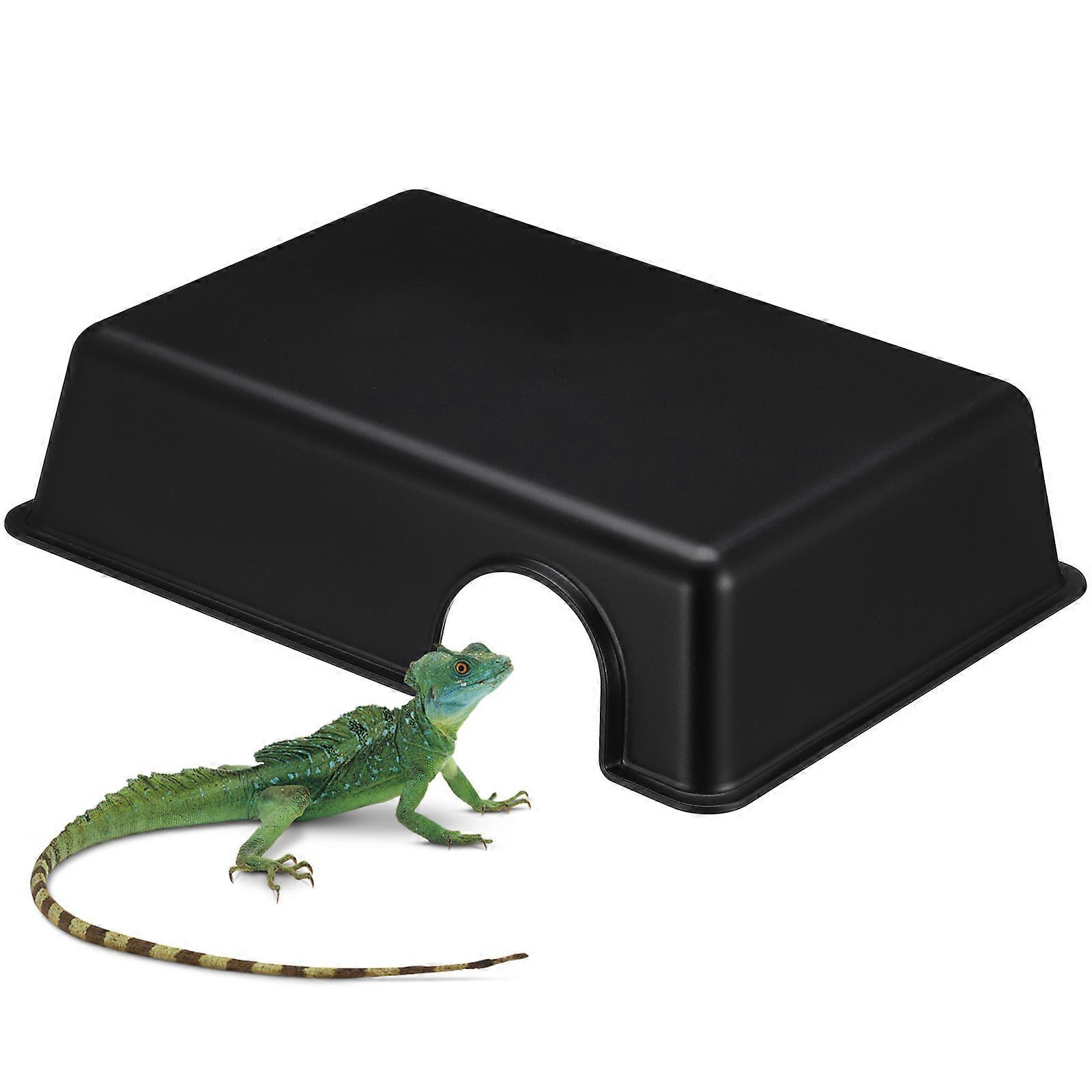 Reptile Tank Ornament Reptile Hide Hermit Crab Cave Reptile Shelter Snack Plaything