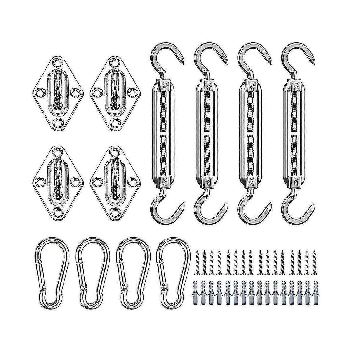 Awning Attachment Set, 304 Stainless Steel Awning Accessory Kit Awning Attachment Mounting Tool With Screws