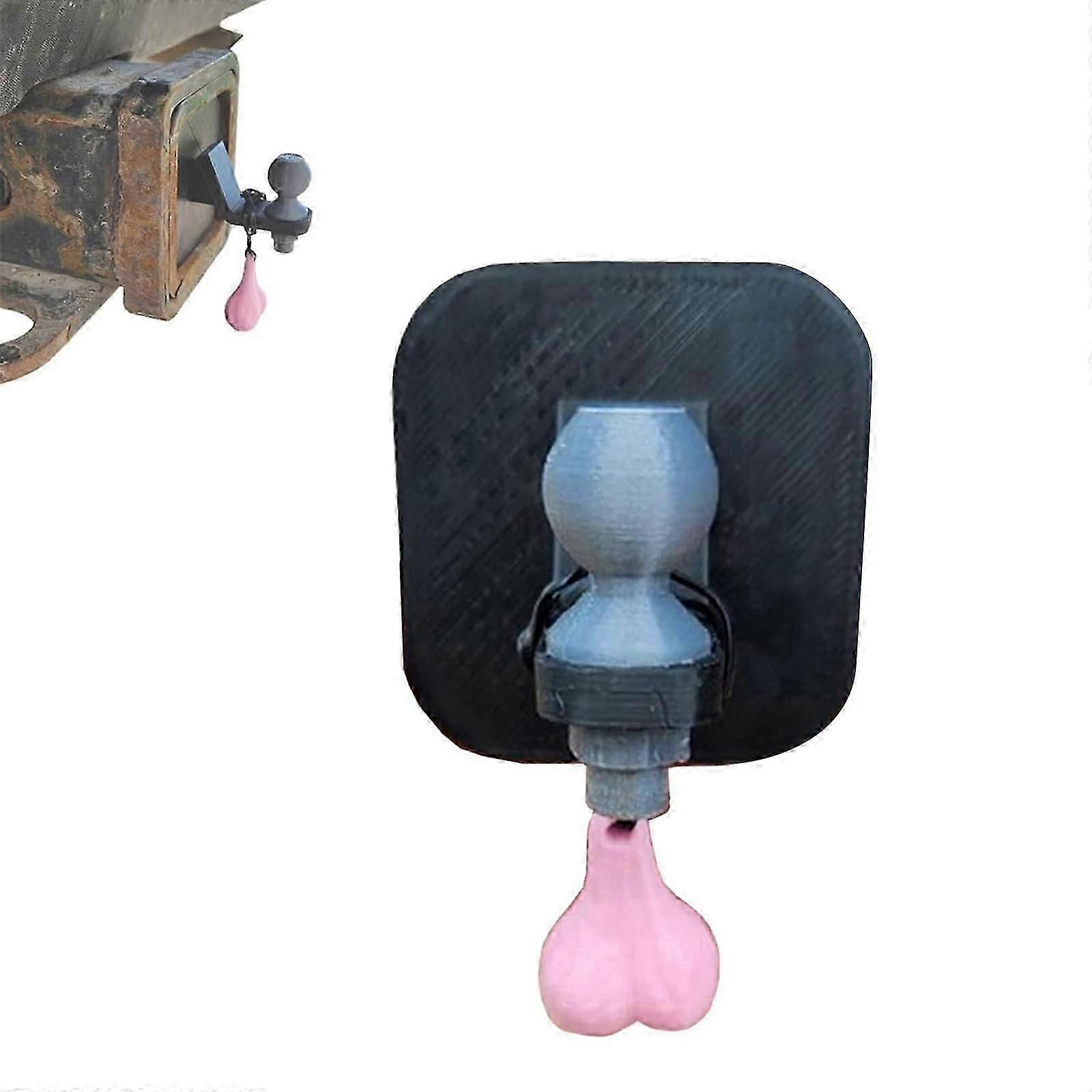 1/2pcs 2 x 2-inch Funny Trailer Hitch Cover, Trailer Hook Cover with Tiny Nuts