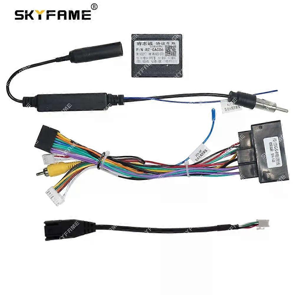 Applies to Car 16pin Wiring Harness Adapter Canbus Box Decoder Android Radio Power Cable For Trumpchi GS4 GA4 GAC-RZ-06