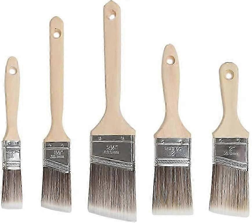 Brush set - 5-piece premium brush set - flat brush for precise painting work