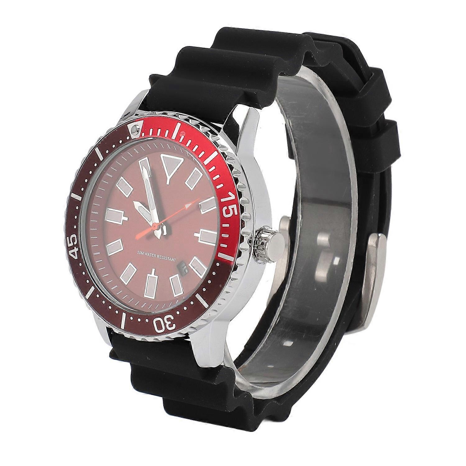 Rotating Bezel Watch Luminescent Automatic Date Analog Display Calendar Waterproof Men Automatic Wat