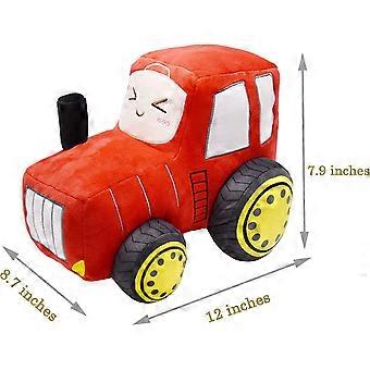 Soft Plush Tractor Stuffed Truck Toy Super Cute Car Plushie Throw
