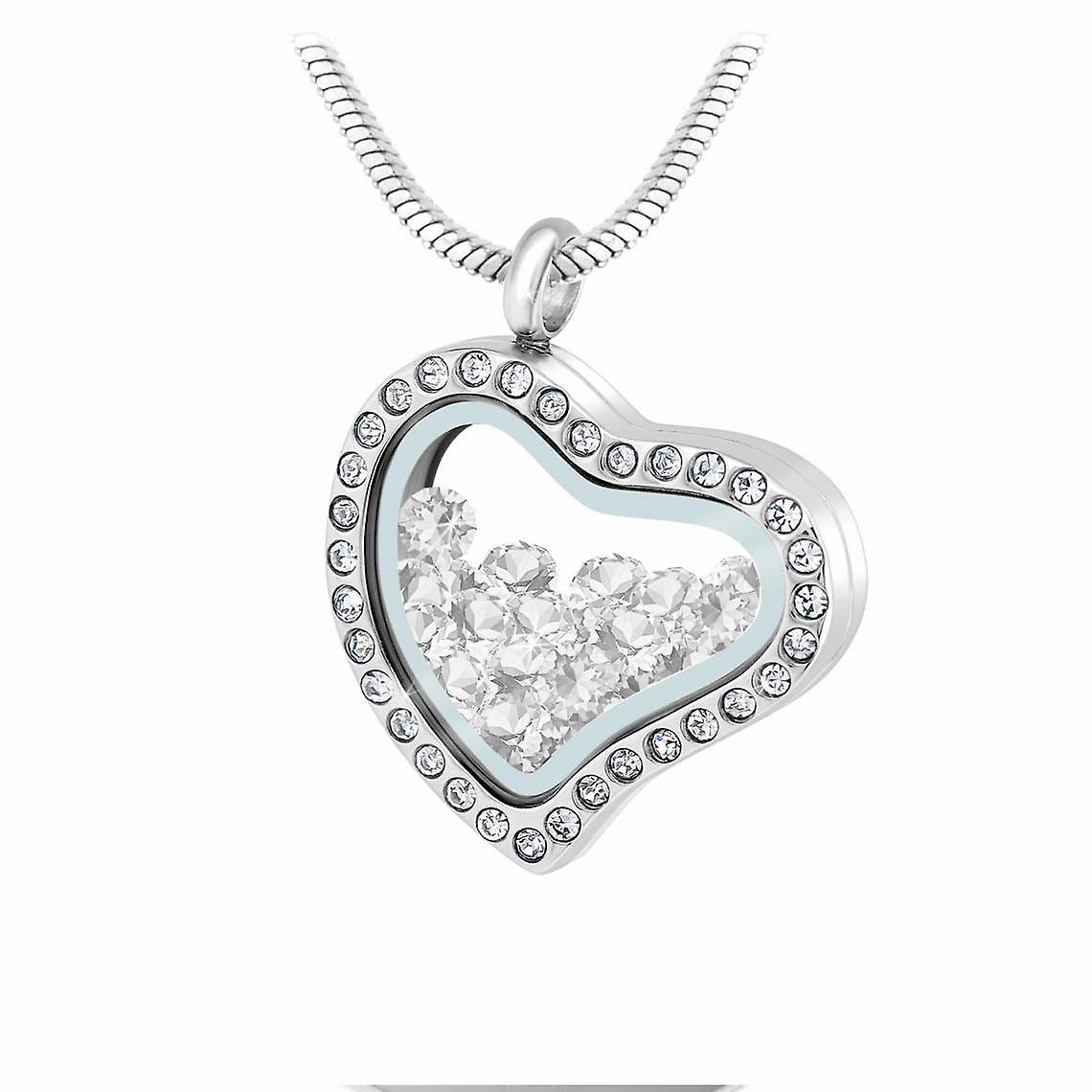 Collier Femme So Charm - BS1975-CRYS Acier Argent