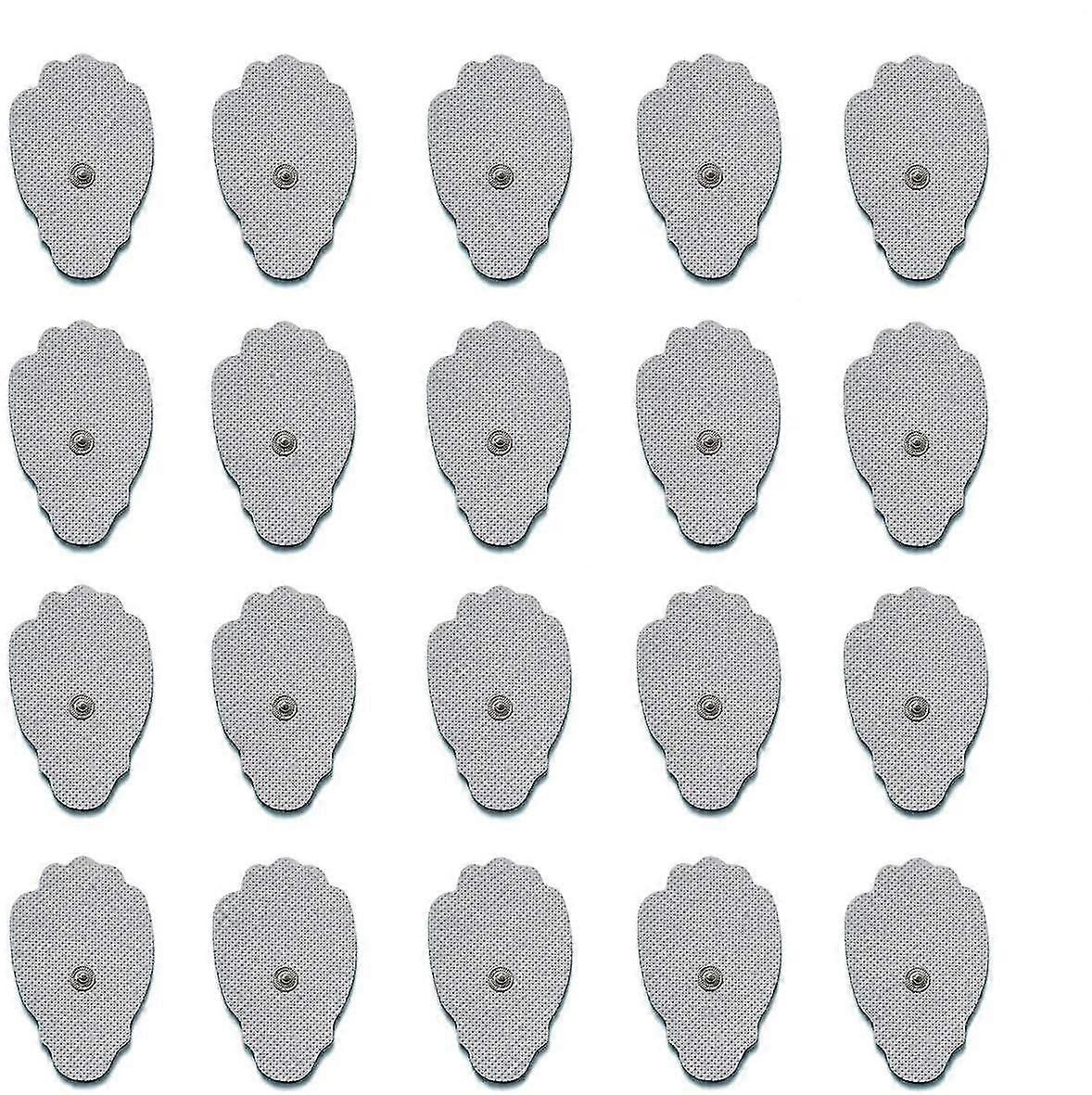 Tens/ems Unit 20 Snap Tens Unit Electrode Pads Large Premium Replacement Tens Electrodes Reusable Up To 25 Times Per Electrode