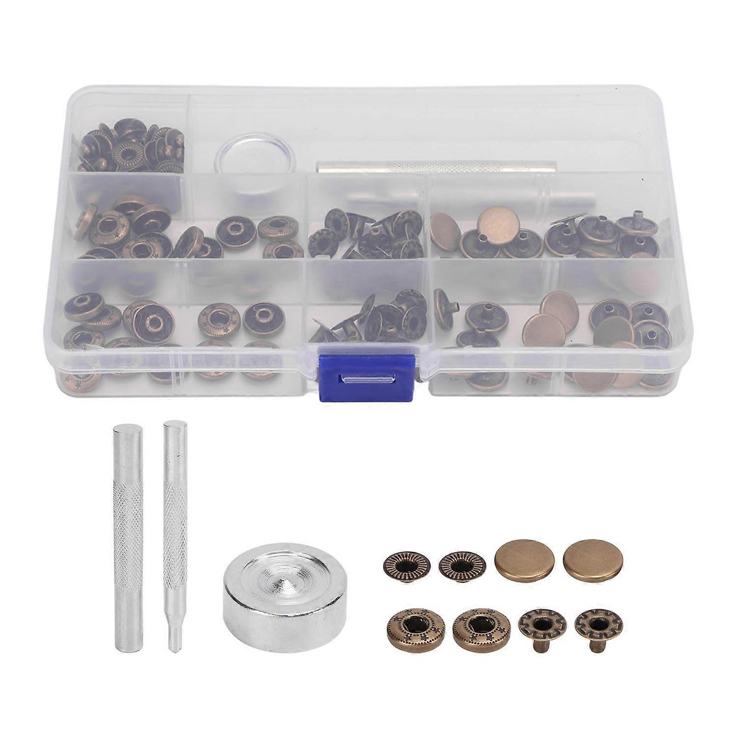 Jean Buttons Pins Perfect Fit Jean Button Tightener Replacement with Installation Tools Button Pins