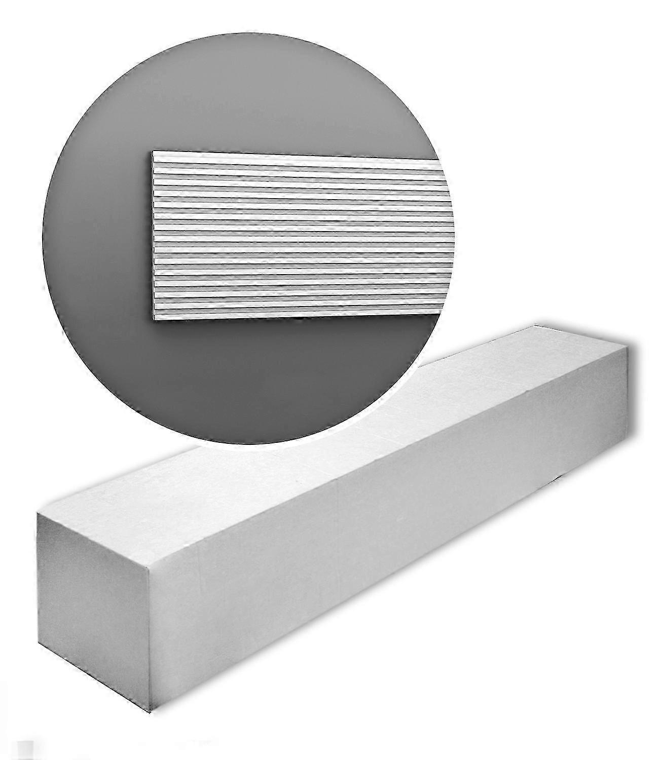 Orac Decor 7 x 3d wall panel WX205-2600-box 18,2 meter MODERN Duropolymer® 260 cm white pre-primed Only side A is primed. On side B, use two coats of
