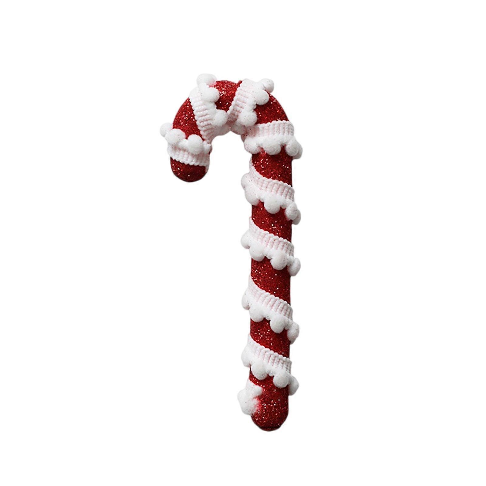 アソートカラーフォームキャンディケーン松葉杖形状ハンギングペンダントデコレーションクリスマスツリーエレガントなホリデーオーナメント小