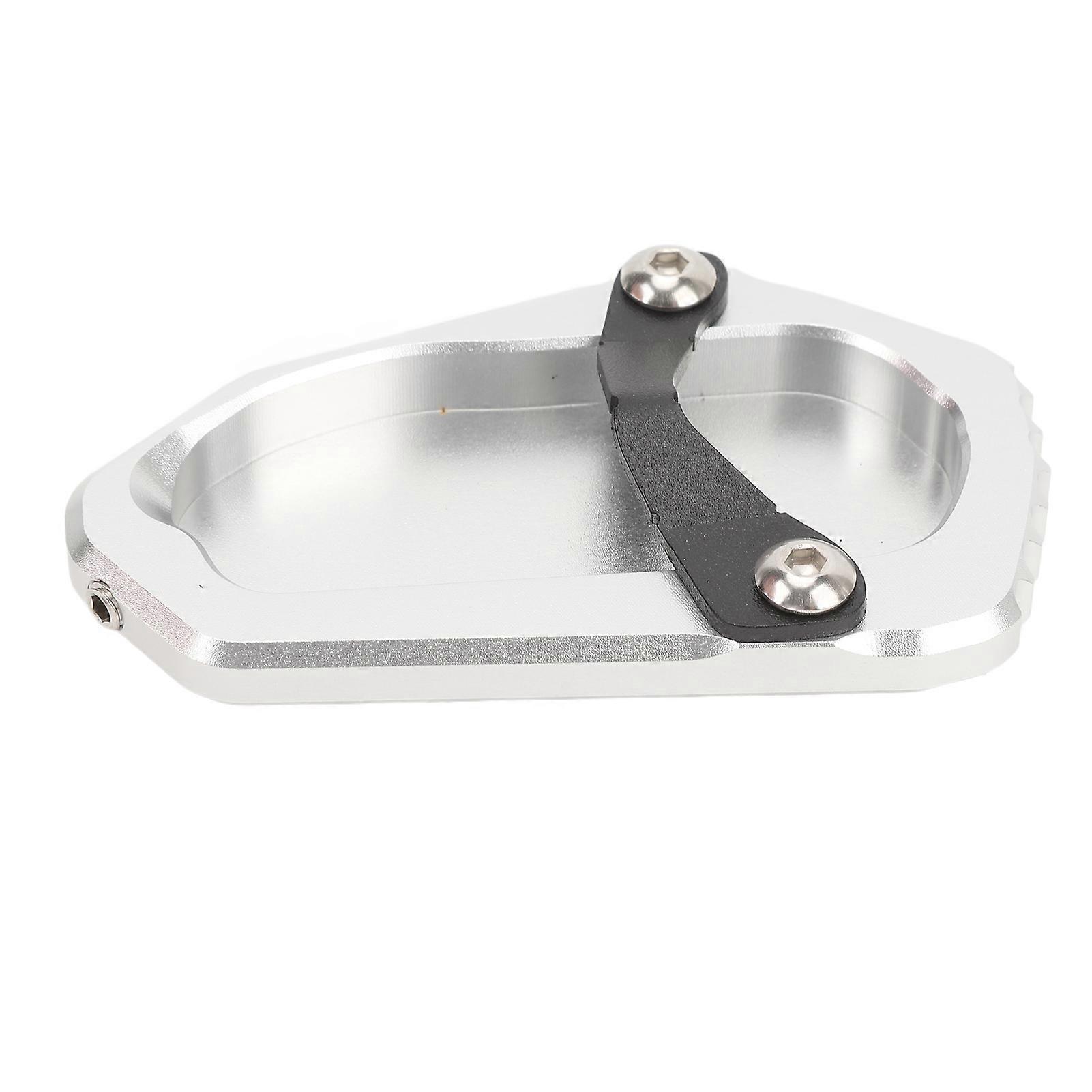 VOBOR Motorcycle Kickstand Plate Aluminum Alloy Foot Side Stand Extension Pad Support Plate for R 1300 GS 2023 2024 (Silver)