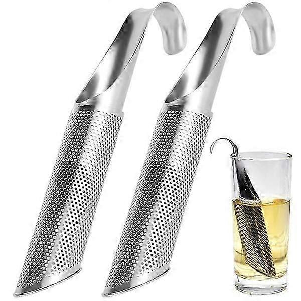 Long Pipe Teesieb 2er-Pack Silber Silber