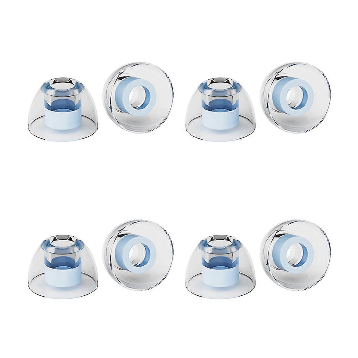 4 Pairs Liquid Silicone Ear Tips Enhances Clarity Noise Isolating Ear Caps Reusable Eartips for Exp