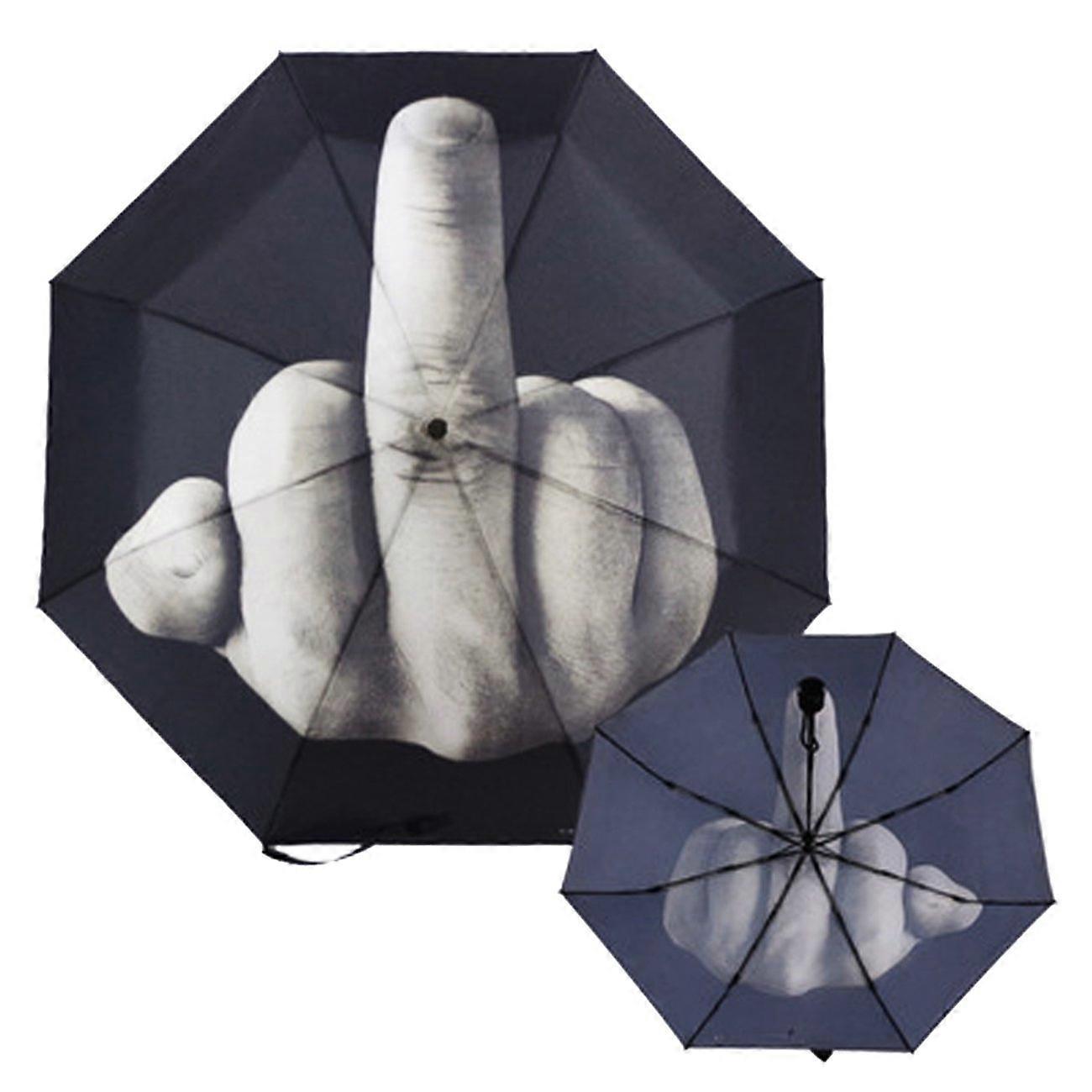 Compact Folding Umbrella with Reinforced Canopy - Windproof Travel Accessory for Rain and UV Protection