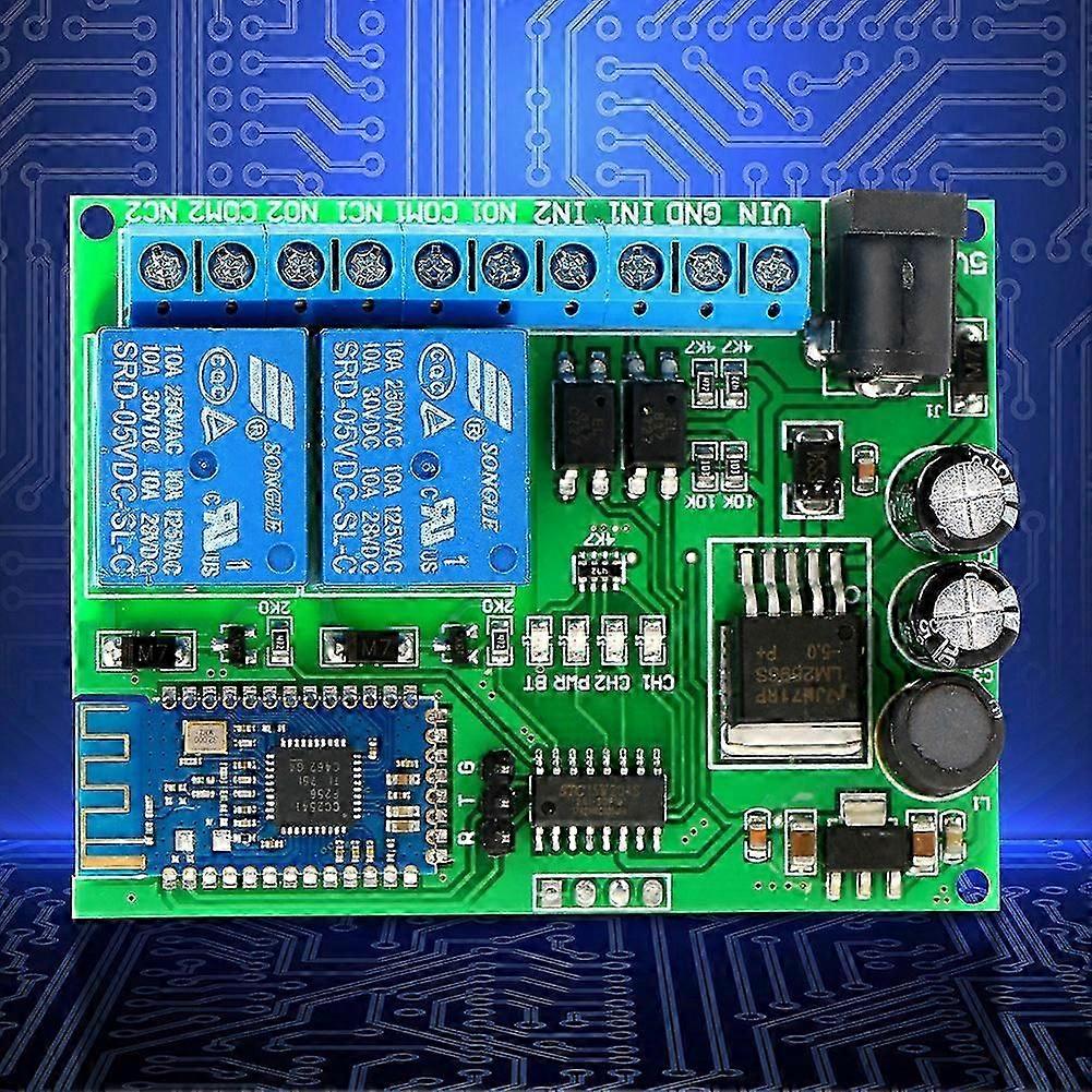 2 Channel Bluetooth Relay Wireless Remote Control Switch Led Motor For Ios Android