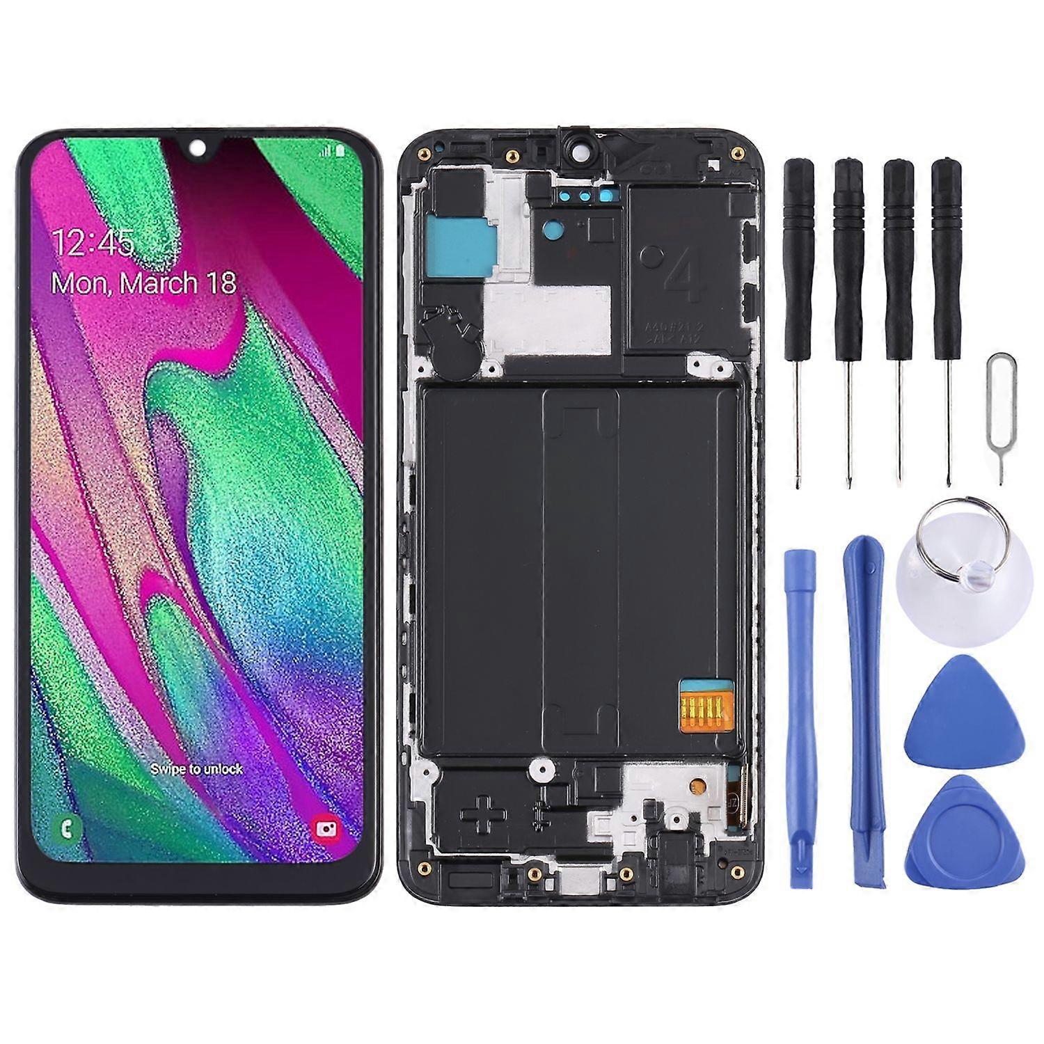 适用于三星 Galaxy A40 SM-A405 显示屏全 INCELL 显示屏,带边框黑色备件维修