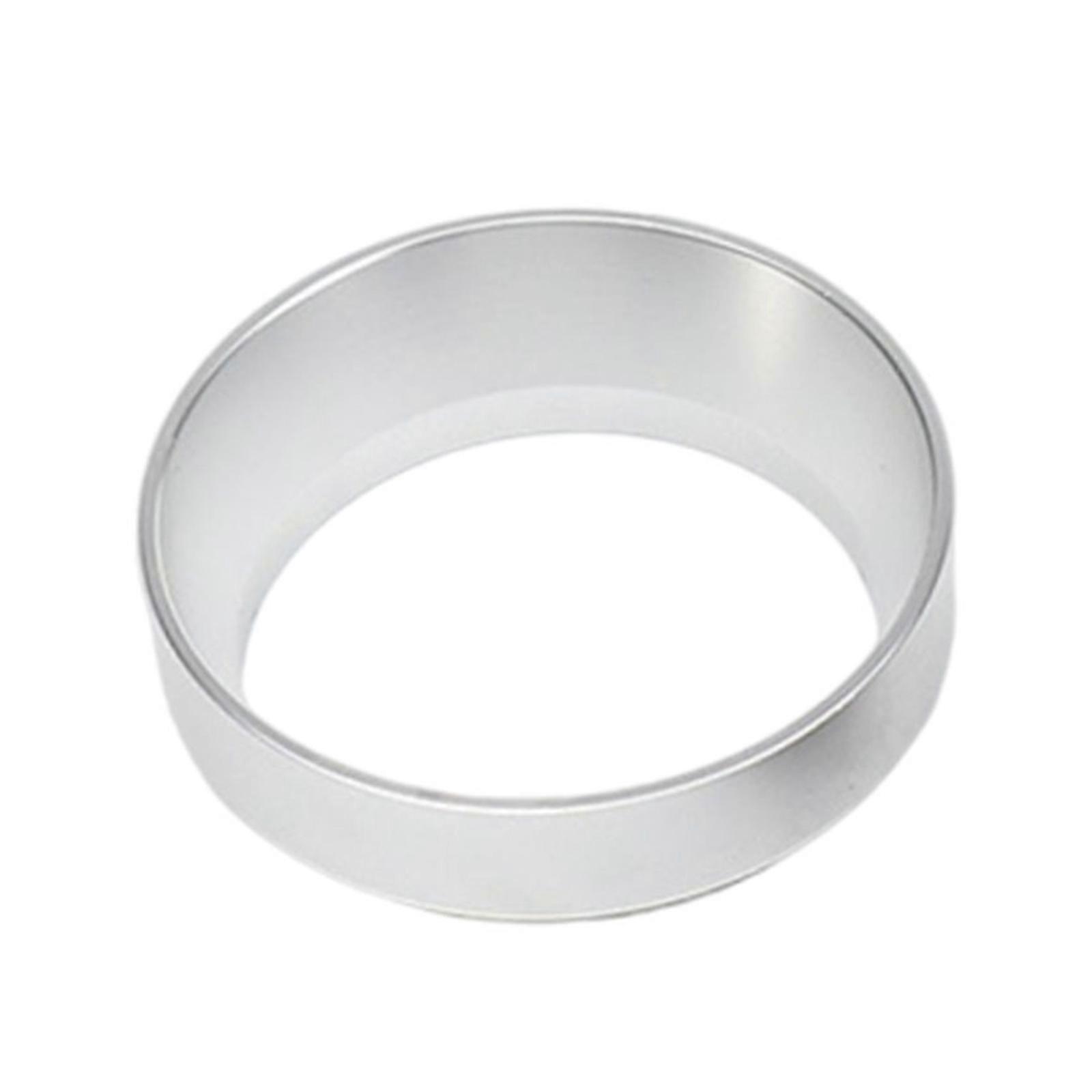 Espresso Dosing Funnel Coffee Dosing Funnel Espresso Machine Funnel Coffee Tamper Rings Suitable for Most Portafilters Silver