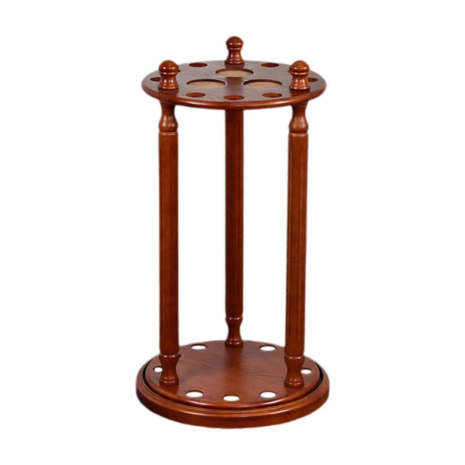 Biljard Pool Cue Rack Håll 9 Cues Pool Stick Hållare För Inomhus Bar Lekrum Brun