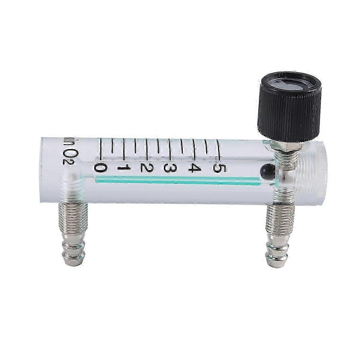 0.1-5LPM 1L Oxygen Flow Meter Flowmeter with Control Valve for Oxygen Air Gas