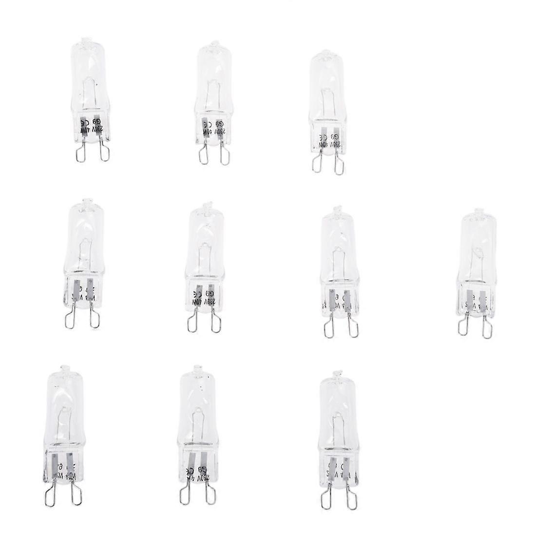 40W 230V 10pcs G9 Halogen Capsule Light Bulb Lamp