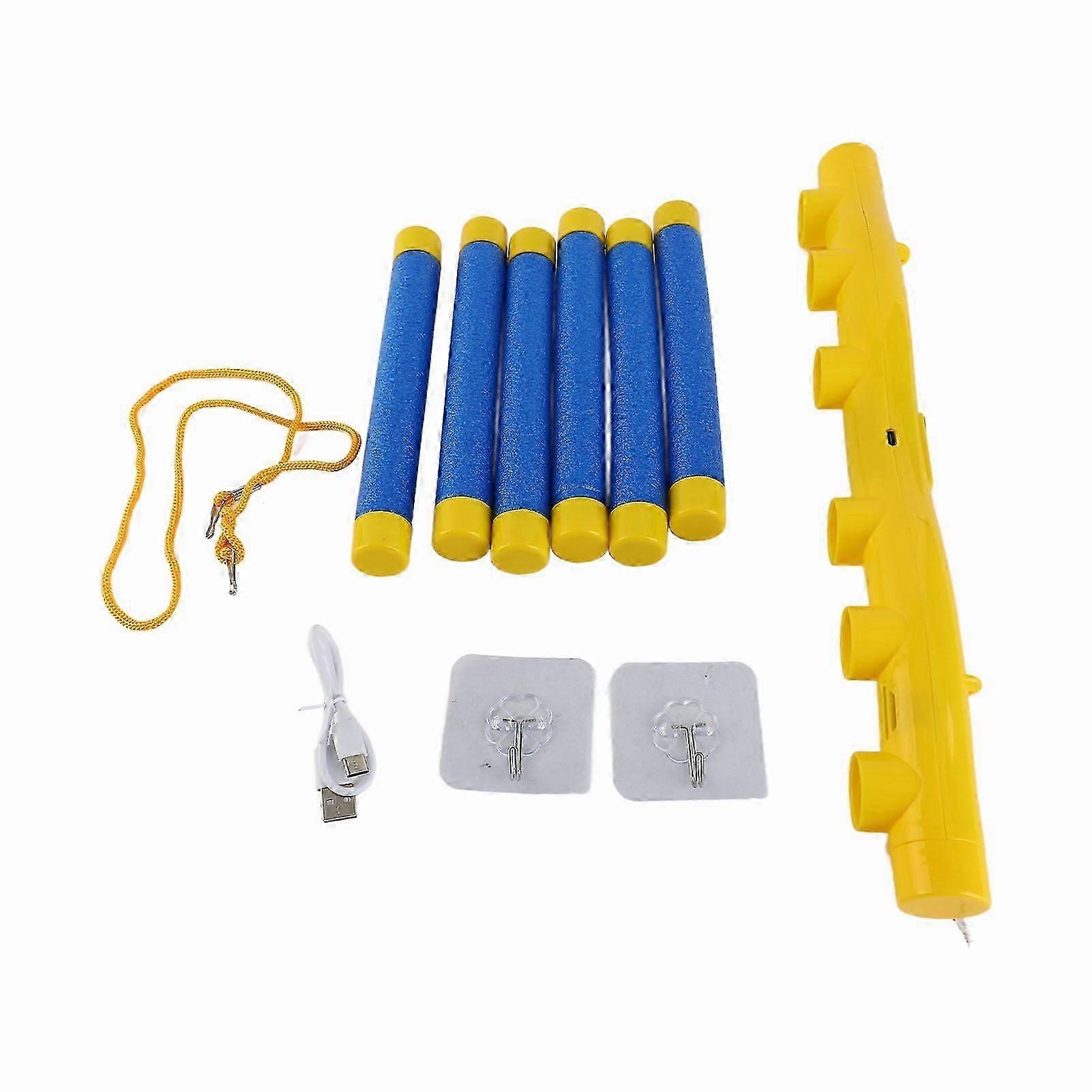 Falling Sticks Catching Game Toy Hand Eye Coordination Reactivity Training Toy for Kids Yellow and Blue