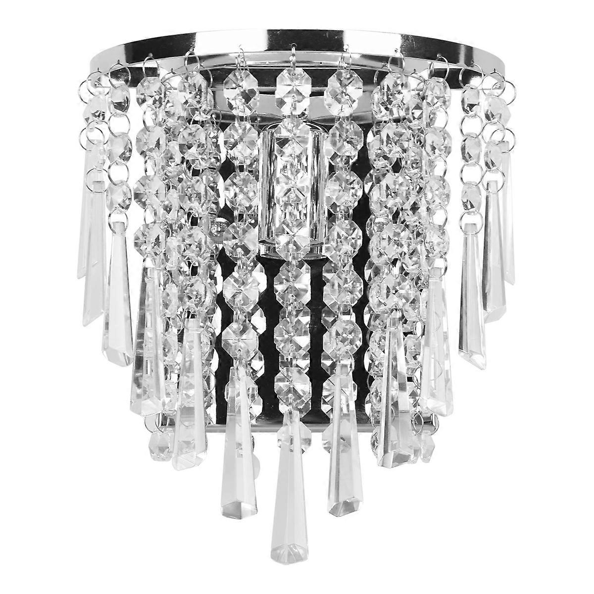 Modern Crystal Wall Lamp Chrome Sconce Wall Light
