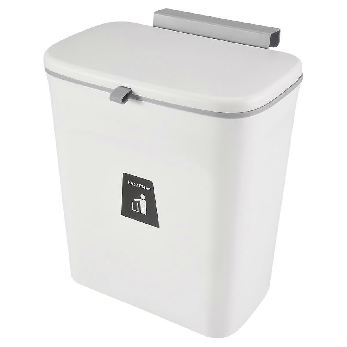 Kitchen Compost Bin for Counter Top Sink, Hanging with Lid (C)