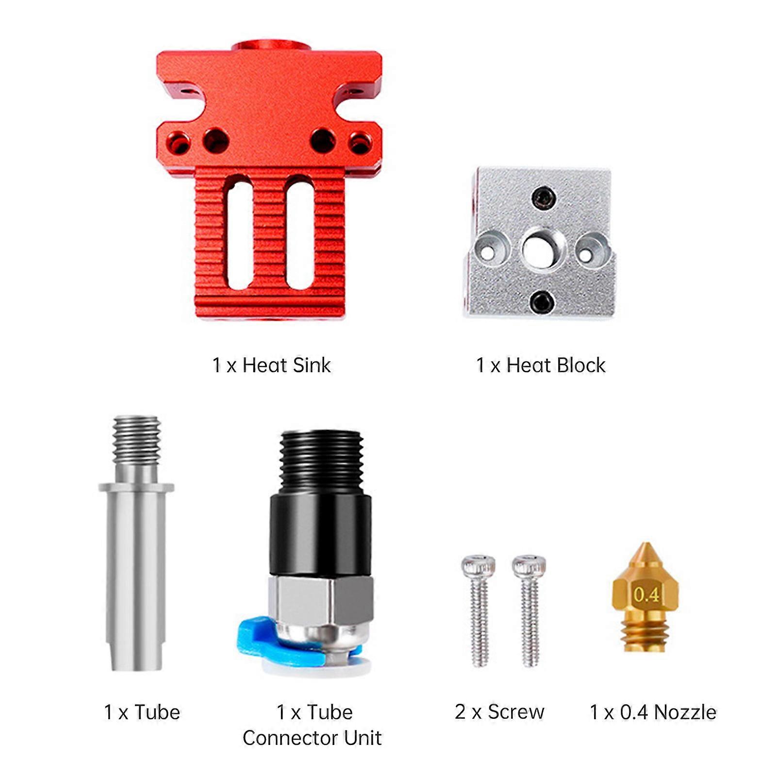 CR-6 SE Hotend Kit All Metal Design Compatible with  CR6 SE/ Ender-3 Series 3D Printers with Insulation Silicone Sock