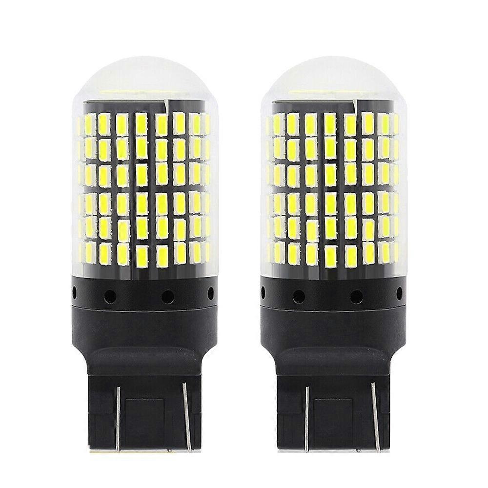 2X 7440 Canbus Super Bright Error Free LED Bulb T20 W21W 144 SMD for Reverse Tail Turn Signal Light