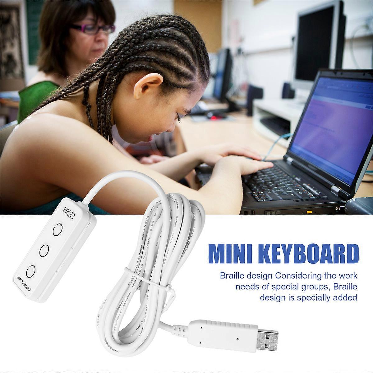 HK31 Keyboard Custom Programmable Macro Keypad for Multimedia HK33UWM