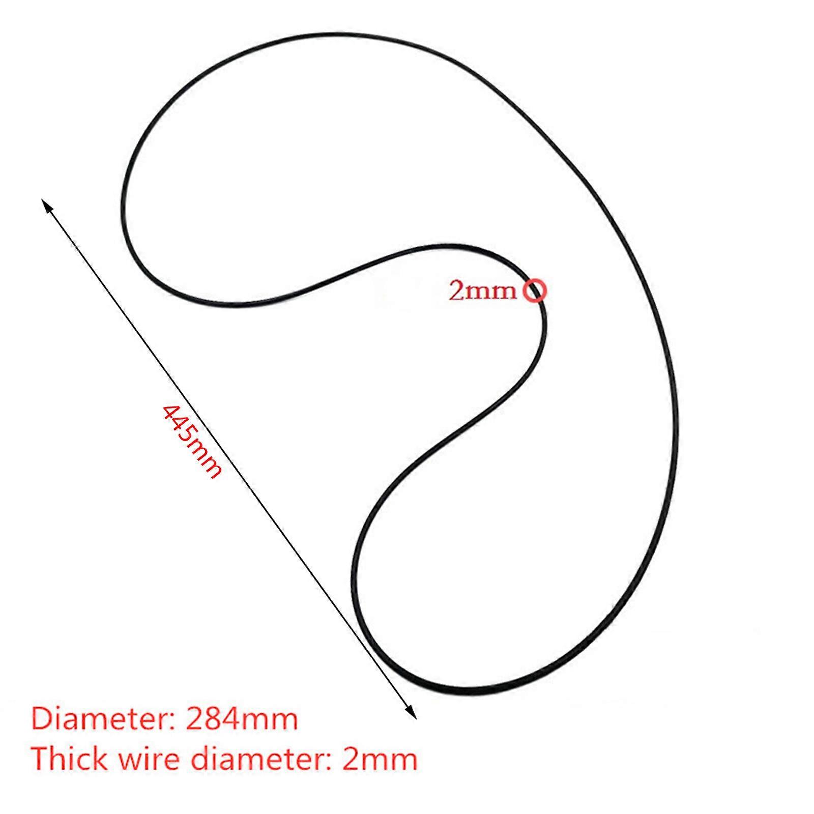 284mm στρογγυλή λαστιχένια ζώνη κίνησης ζώνης κίνησης στρογγυλού τμήματος για LP πικάπ βινυλίου Phono Belt-driven πικάπ λευκό