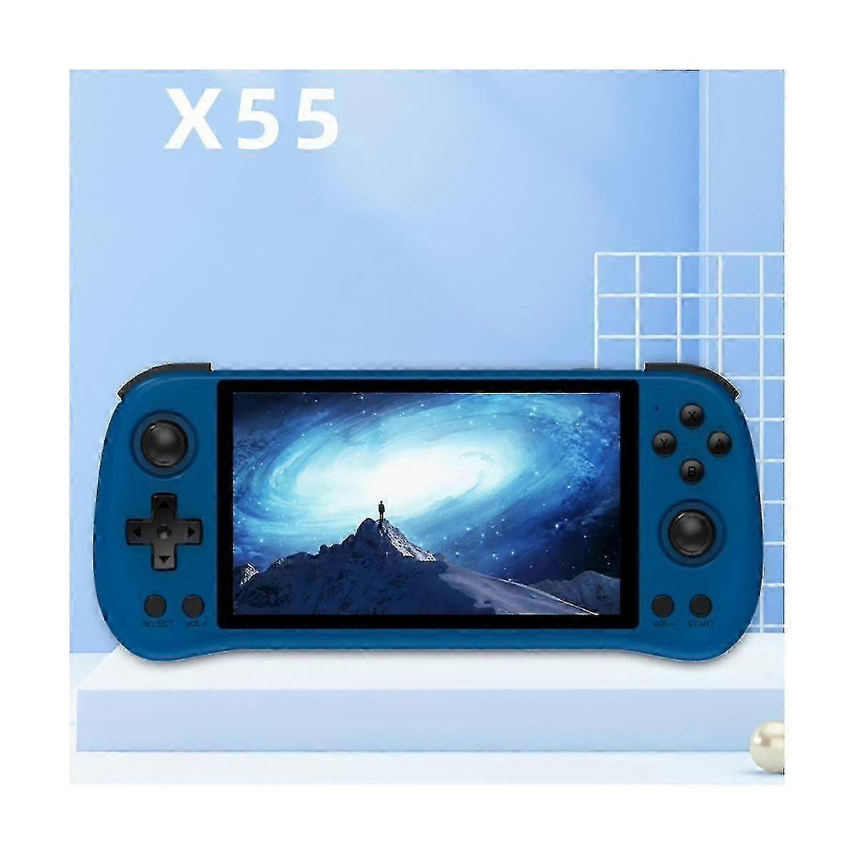 Für X55 Retro-Spielkonsole 16G + 64G Rk3566 5,5 Zoll 1280x720 IPS-Bildschirm Open-Source-Linux-Handheld V