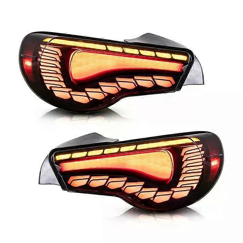 unique Pair Car LED Taillight Tail Light For Toyota 86 2012-2020 Subaru BRZ 2013-2020 Rear Running + Brake + Dynamic Turn Signal Lamp