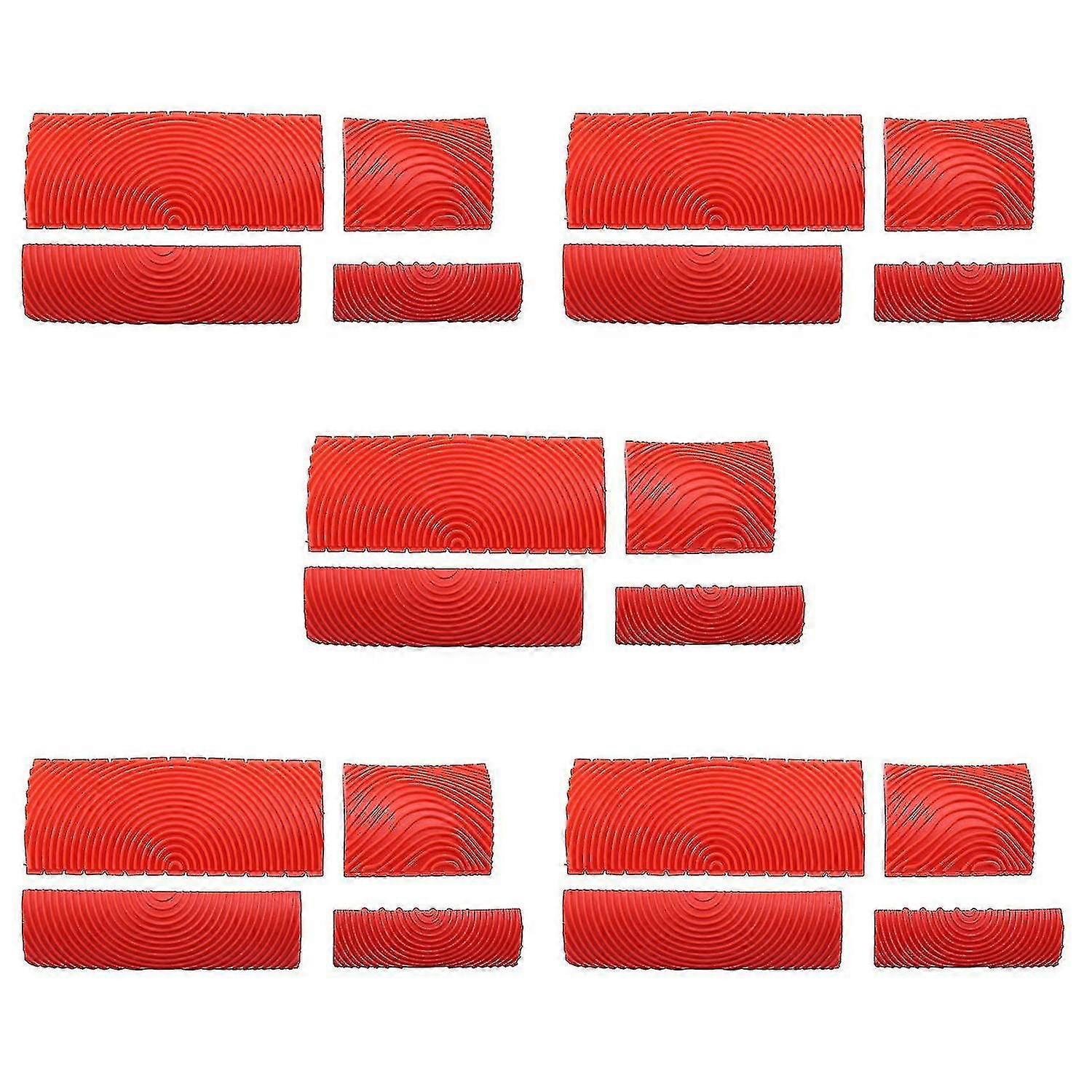 4pcs Wood Graining Tool Set Wood Graining Wall Paint Compatible with Wall Diy