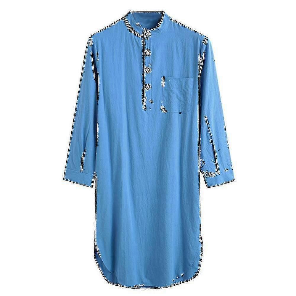 Camisa de dormir Camisa de algodón para hombres