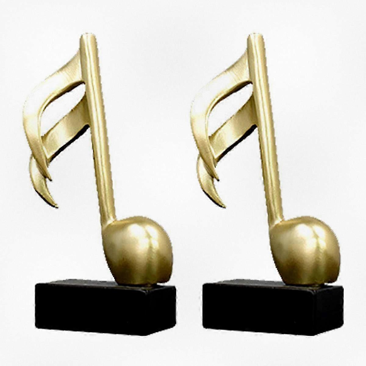 Elegant Musical Note Figurines for Living Room, TV Cabinet, or Desk Decoration �C Simple and Stylish Gift