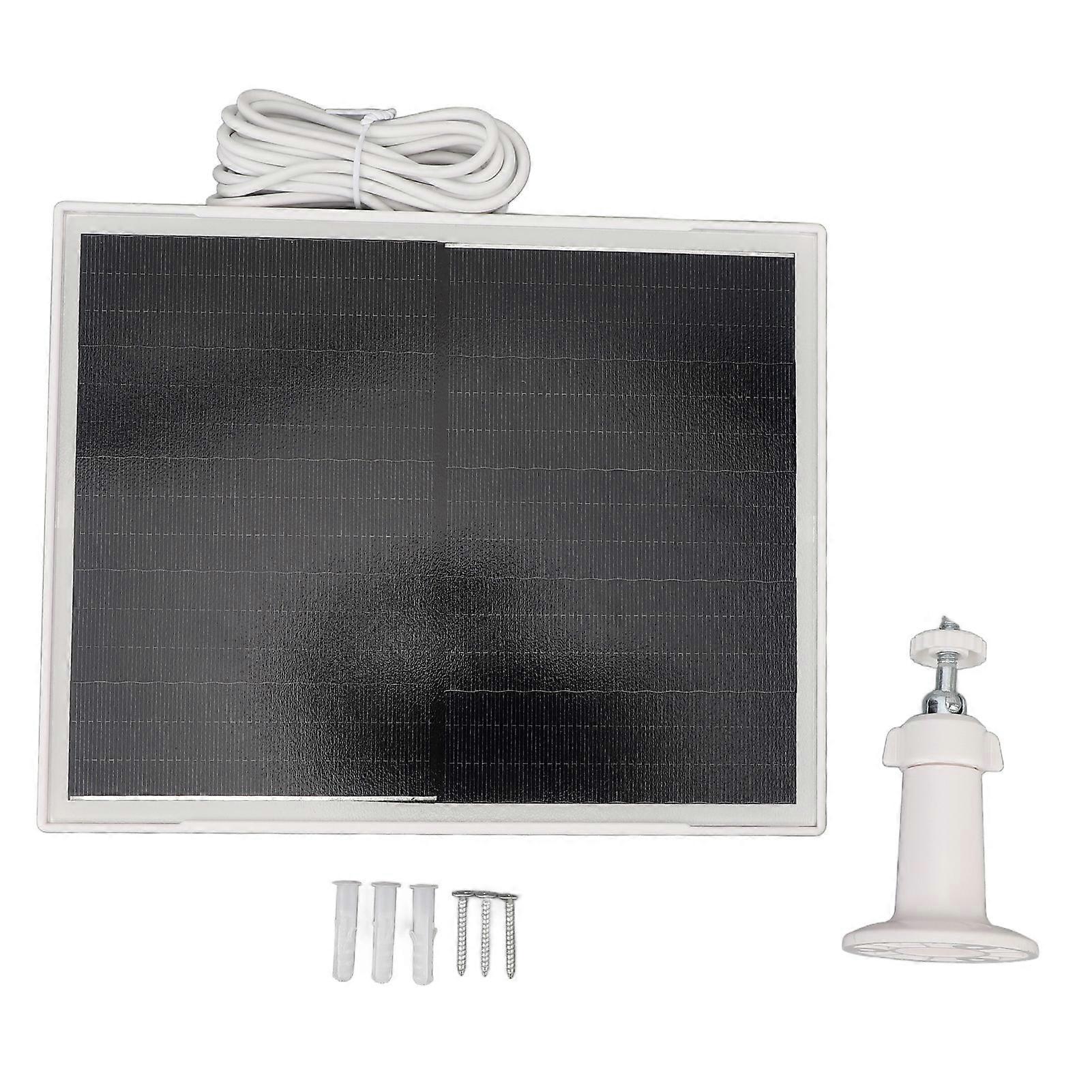 Weatherproof Wall Mounted Solar Panel Low Power Consumption Type-C Solar Charging Panel for Doorbell Security Camera 10W 5V