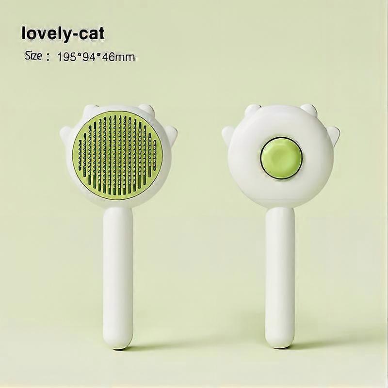 Pet Brush One Button Cleaning Brush Magic Beauty Cat Hair Brush Easy To Carry Re-Use Multi-Function Brush