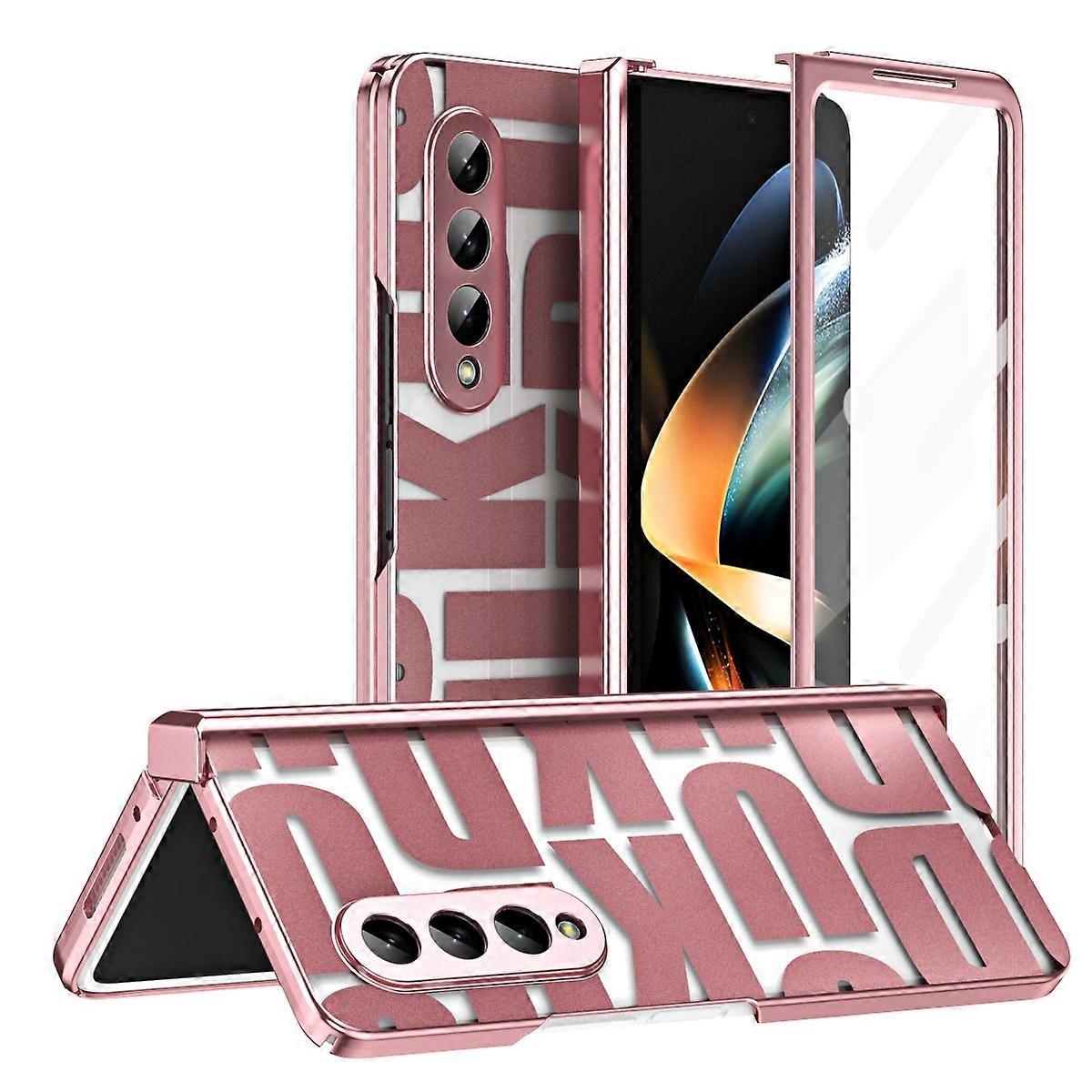 Integrated Electroplating Folding Phone Case with Hinge