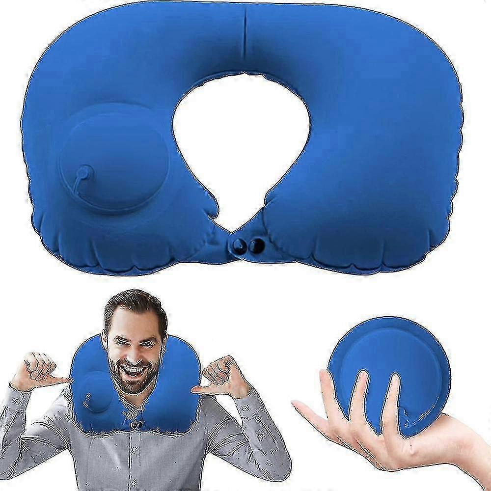 Inflatable U-Shaped Travel Neck Pillow-FFY