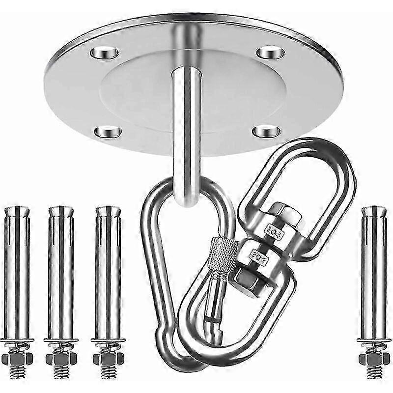 360-Degree Swivel Stainless Steel 304 Ceiling Hooks with 500kg Load Capacity