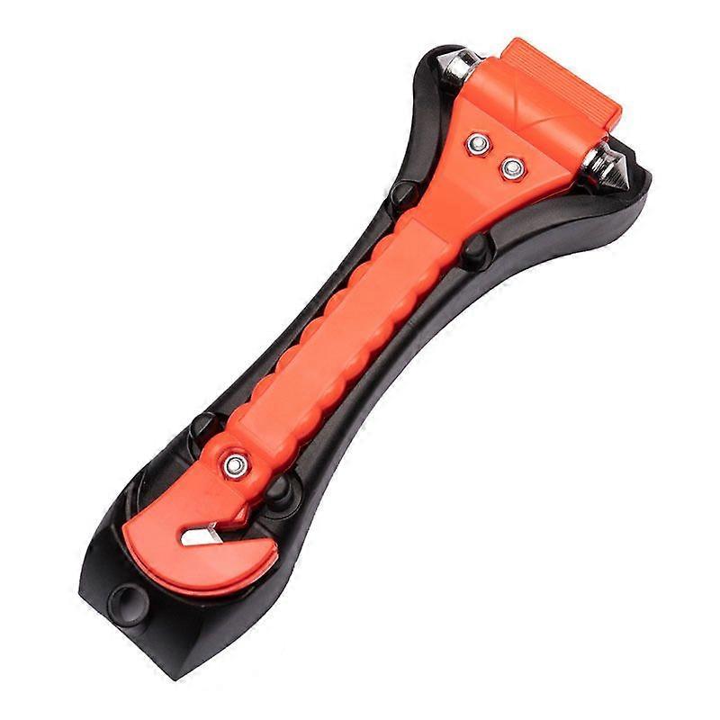 Car two-in-one safety hammer with base, life-saving emergency hammer, fire escape hammer, car-mounted window breaker