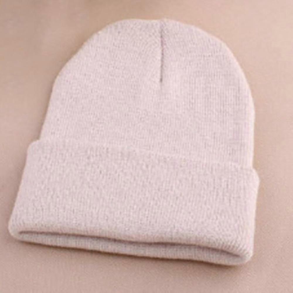 Moda a maglia neon berretto elastico inverno caldo cappelli