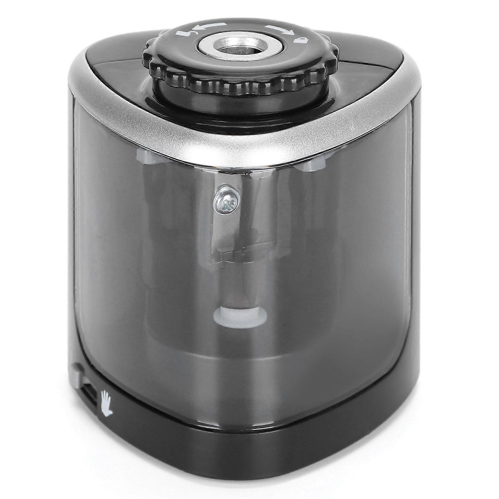 Electric Pencil Sharpener Black Replaceable Tool Holder Automatic Student Stationery