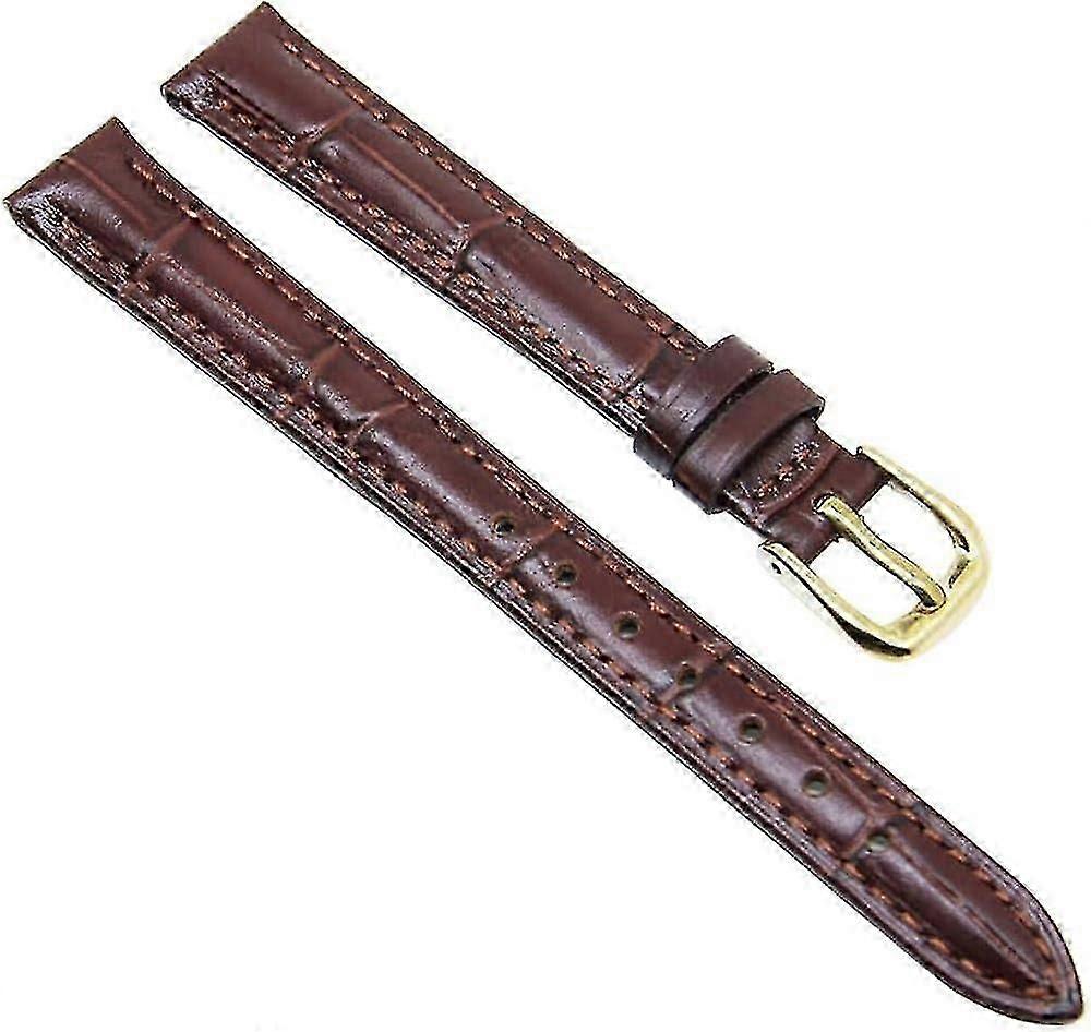 Alligator Crocodile Grain Cuir Bracelet Bracelet Or Pin Buckle Noir Marron Bleu Rouge Blanc